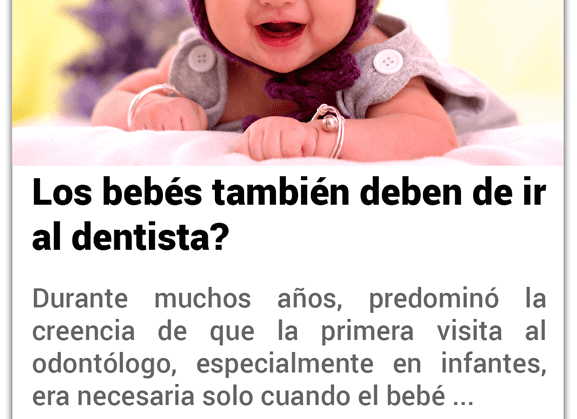 Bebé sonriendo, Ríe Genial, Clínica Dental.
